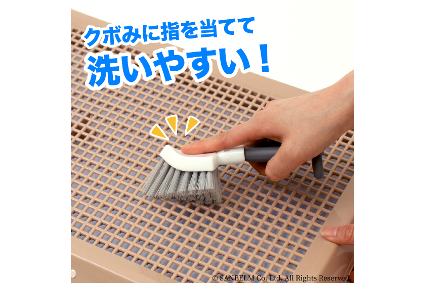 PallyPallyPET トイレ洗いブラシ グレー