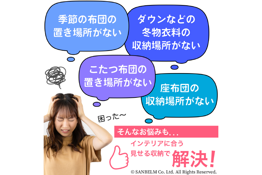 PallyPally かけ布団がクッションになる ふとん収納袋(2個組)